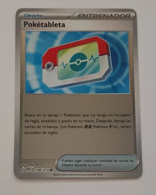 Carta Pokémon Pokétableta Entrenador 198/217