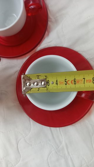 Set 4 tazzine con zuccheriera