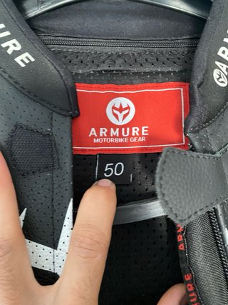 Mono de cuero para moto ARMURE