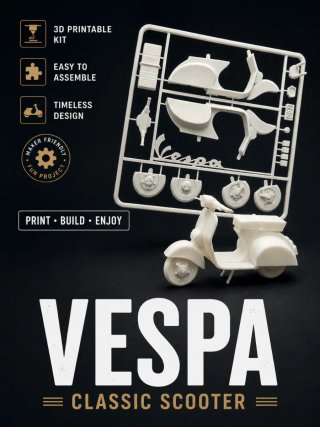 Kit Modellino Vespa 3d