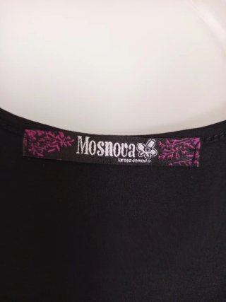 Vestido Fiesta Musgo Negro/Plata Talla M