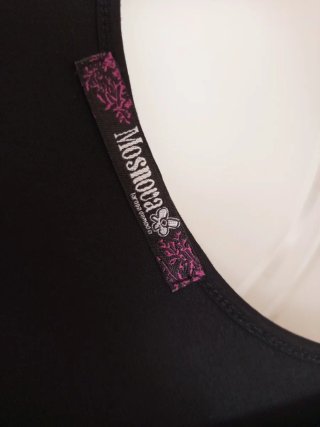 Vestido Fiesta Musgo Negro/Plata Talla M