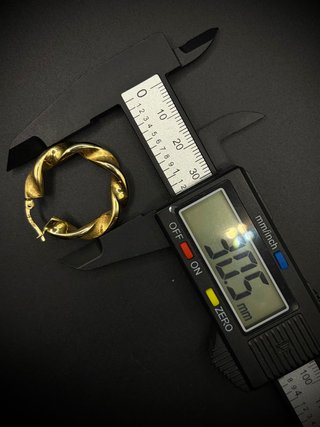 PENDIENTES ORO TIPO ARO 18K 4,82GR