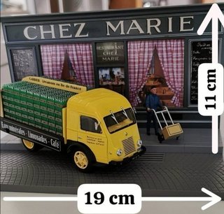 Lote 3 maquetas completas calle años 50 Francia