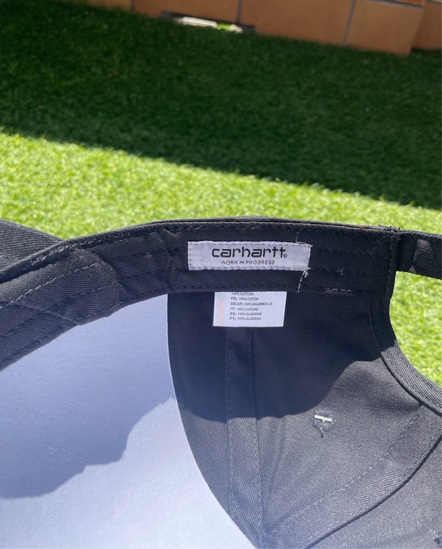 Gorra Carhartt Negra Logo Blanco, nueva a estrenar
