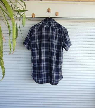 Camisa Quiksilver juvenil cuadros azul
