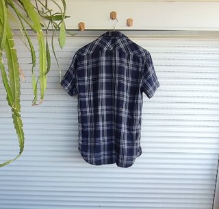 Camisa Quiksilver juvenil cuadros azul