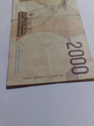 Billete Italiano 2000 Lire Duemila