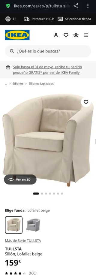 Butaca Sillón TULLSTA Blanco