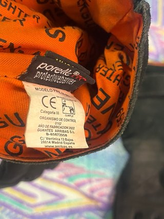 Guantes ignífugos de cuero