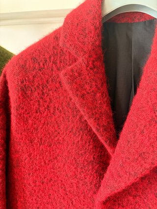 Cappotto uomo rosso
