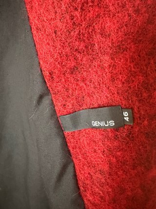 Cappotto uomo rosso