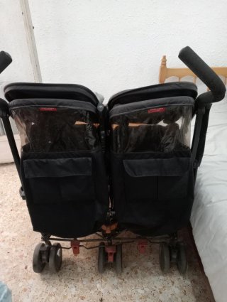 Carrito Doble Maclaren Negro