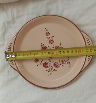 Piatto ceramica Deruta decoro floreale