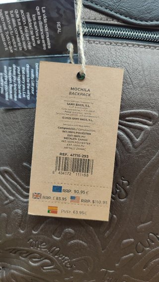 Mochila Anekke Beige y Dorada