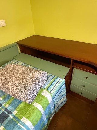 Mobiliario juvenil: Cama, armario y estanterias