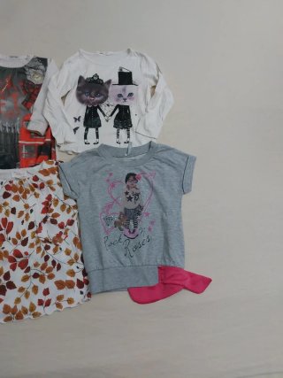Set 4 t-shirts bambina età 1/½-2 anni