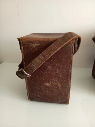 Bolsos vintage cuero caza y pesca
