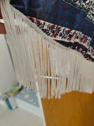 Chaleco Boho Flecos Talla M