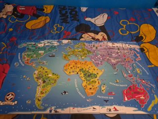 Puzzle Mundo Madera Magnético Educativo