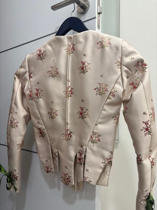 Corpiño fallera rosa claro floral