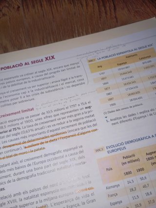 HB, Història, Batxillerat