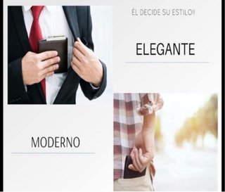 Cartera de piel hombre marrón
