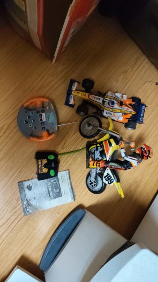 Coche F1 RC y Moto RC Tyco