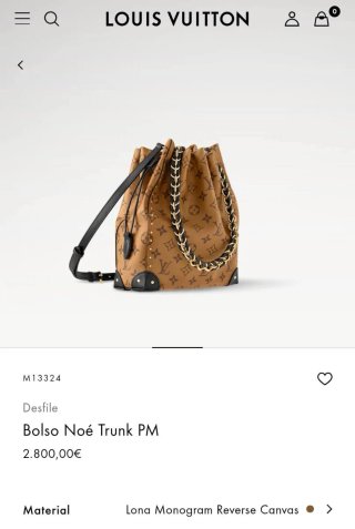 Louis Vuitton Noe Trunk Marrón y Dorado