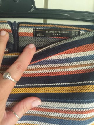 Minifalda pantalón rayas Trafaluc