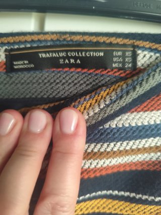 Minifalda pantalón rayas Trafaluc