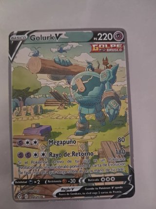 Carta Pokémon Golurk V 220 PS