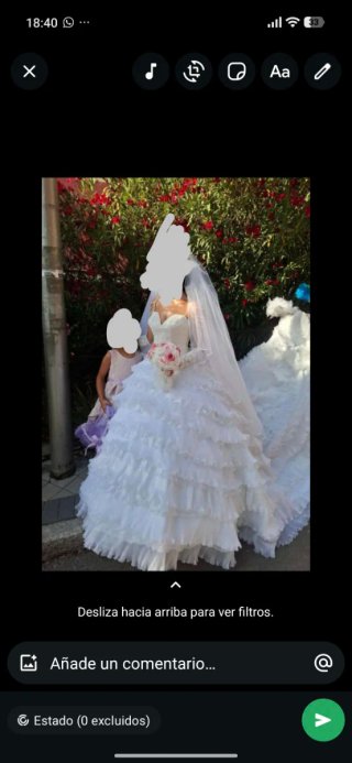 Vestido de Novia Blanco con Volantes