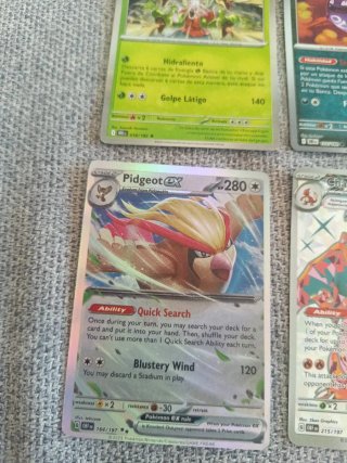 Cartas Pokémon: Charizard, Pidgeot, Heatran VMAX
