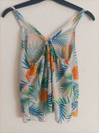 Conjunto Verano Niña: Naranja y Piñas