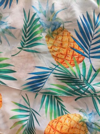 Conjunto Verano Niña: Naranja y Piñas