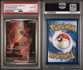 Charmander 168 PSA 10 GEM MT Ilustración Rara