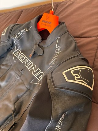 Chaqueta de cuero NUEVA Bering Hunt-R Talla L