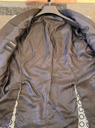 Giacca Meki Uomo Fantasia Cerchi Nero Bianco