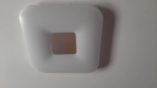 Lámpara de techo cuadrada blanca de 38cms ×38cms