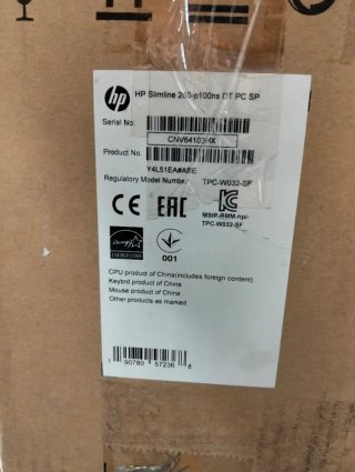 PC Sobremesa HP Slimline 260-p100ns 4GB/1TB WiFi