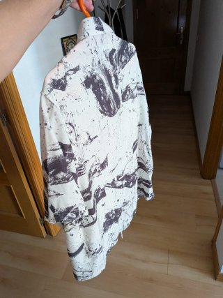 Camisa Bershka manga corta estampado S oversize