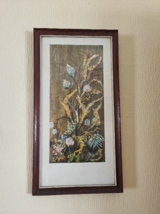 Cuadro antiguo floral
