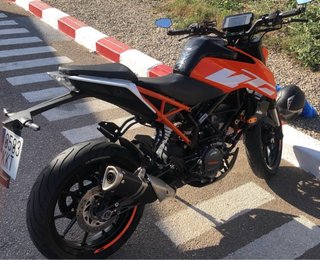 KTM DUKE 125 ABS Moto Naked Negra/Naranja