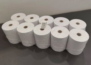 Rollos Papel TPV 75x65x12 (60 uds)