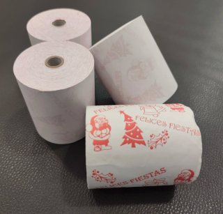Rollos Papel TPV 75x65x12 (60 uds)