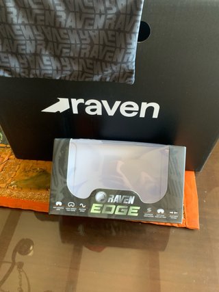 Casco y gafas  Raven Enduro Motocross Azul Rojo