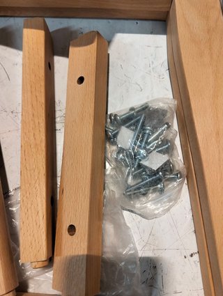 Sgabello da Bar in Tela Grigio Topo con Gambe in Legno 66 cm