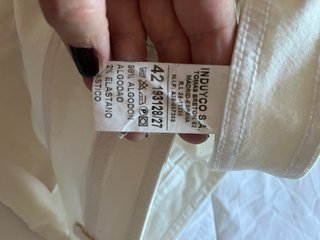 Falda Vaquera Blanca Lloyds Talla 42