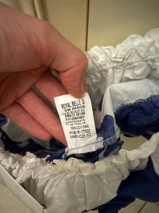 Blu Royal Crop Top Taglia Unica